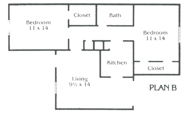 Floorplan - The Oaks At Moritz Apartments