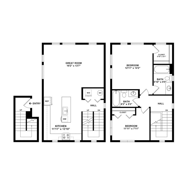 Floorplan - South Warner St Apts