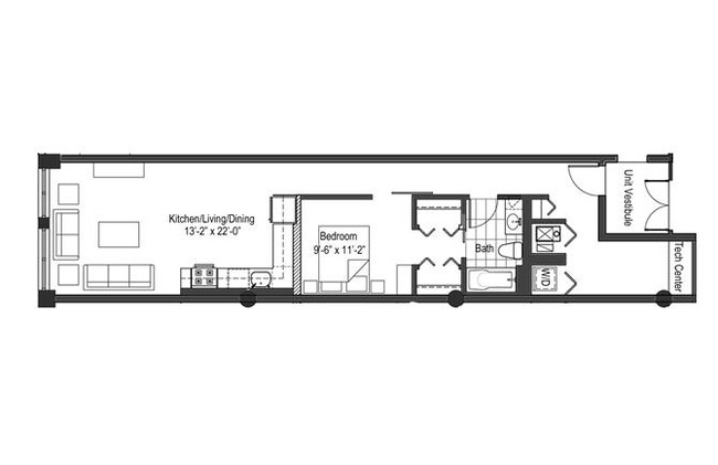 Floorplan - 13thirteen Randolph Street Lofts