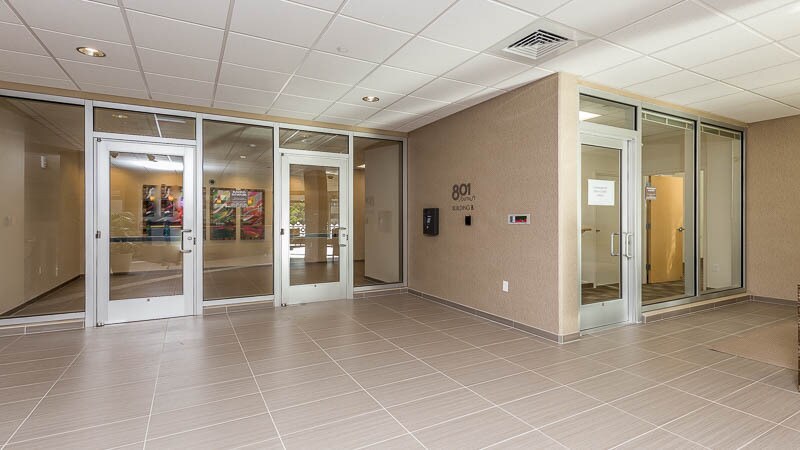 Secure building access with on-site 24/7 security - 801 South St