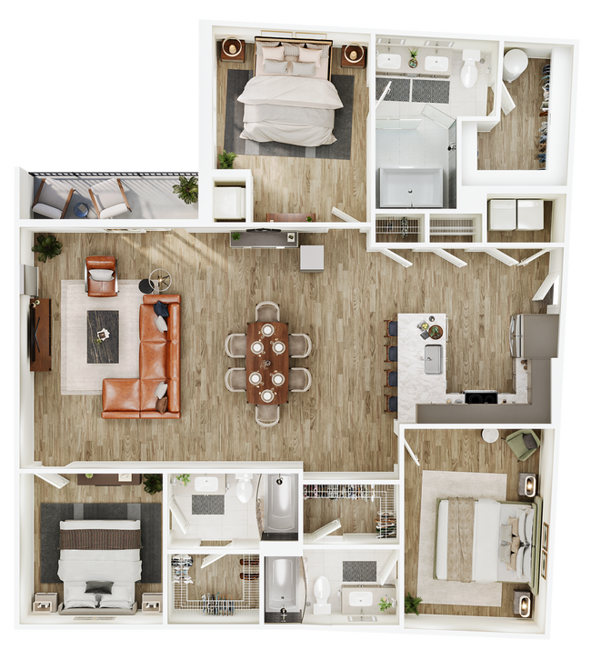 Floorplan - The Seventeen Hundred on East