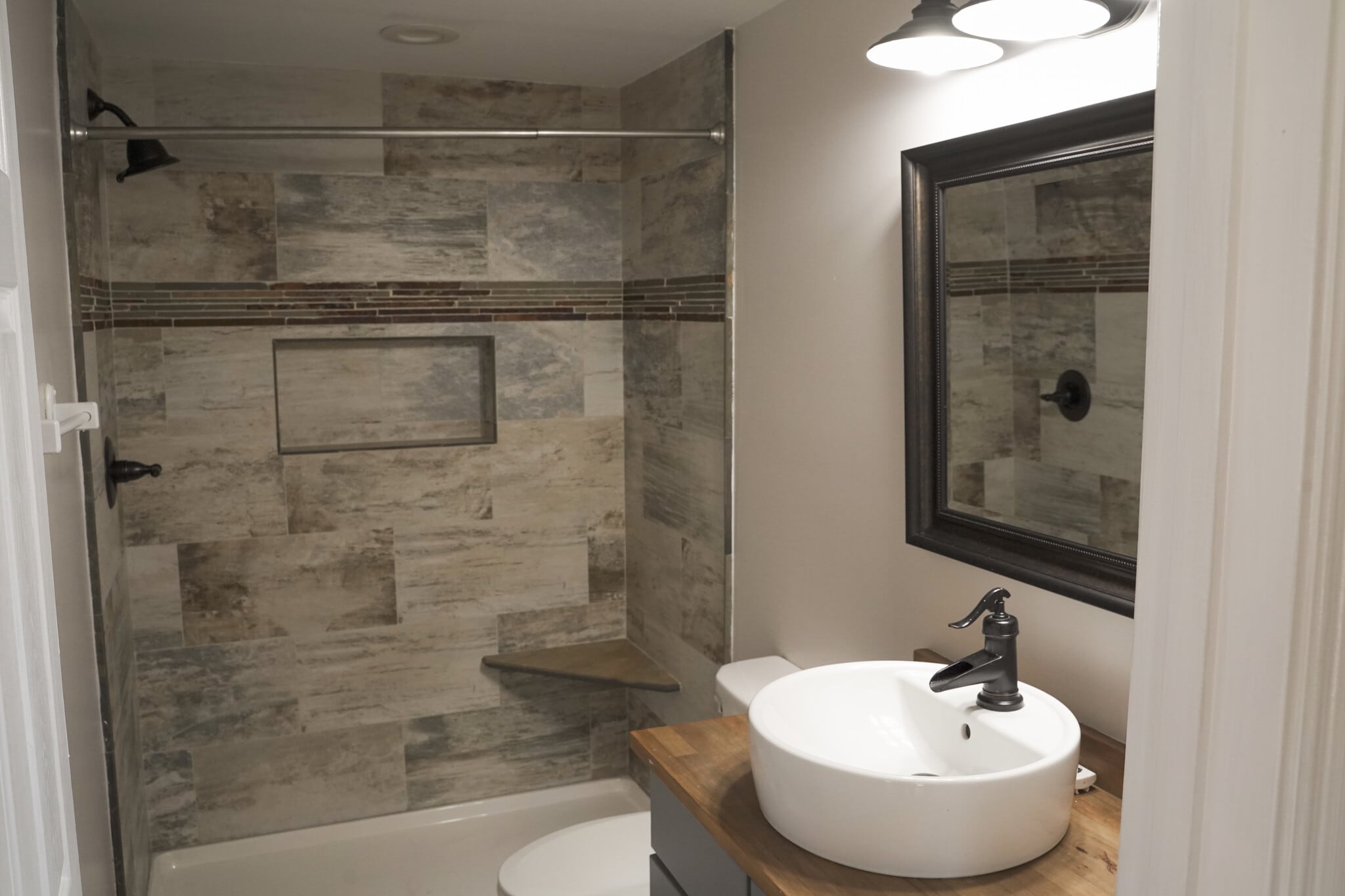 Basement Bathroom #3 With Walkout Shower (9x5) - 393 Hays Blvd