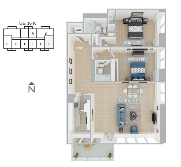 Floorplan - Avalon at Prudential Center