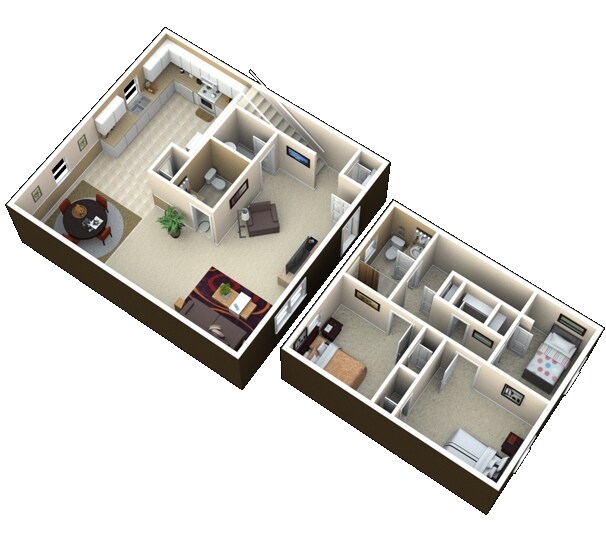 3BR/1.5BA - The Landing Townhomes