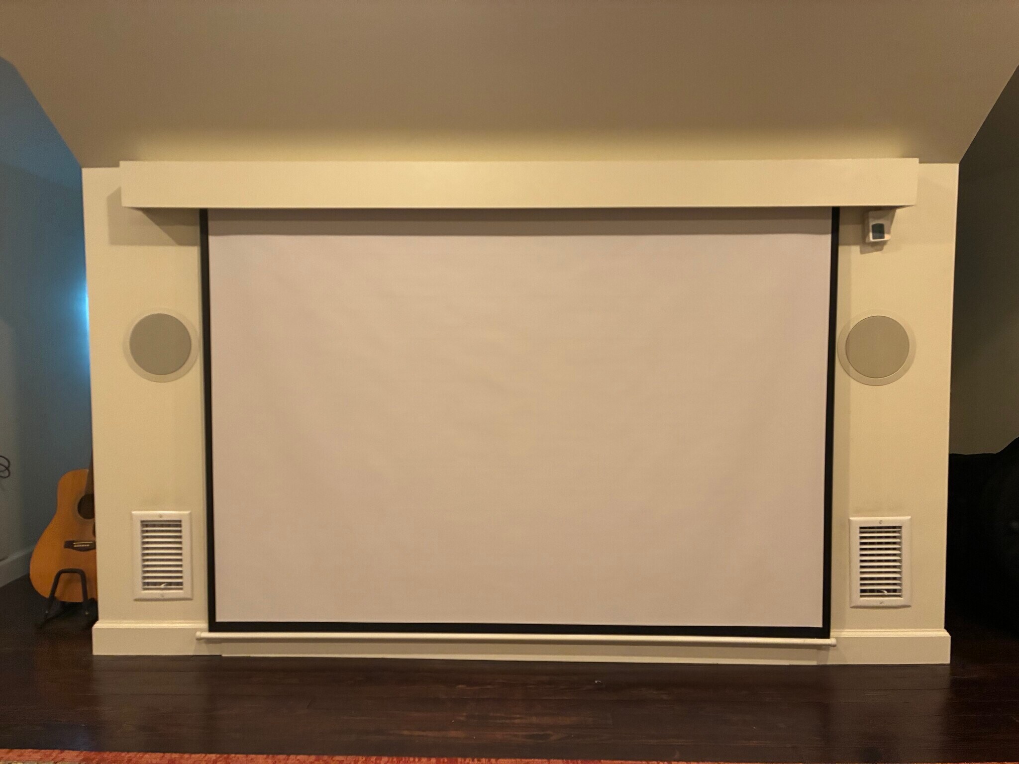 Upstairs bedroom has a motorized 100" movie screen that reveals a hidden gem..a queen size bed nook! - 560 Neelys Bend Rd