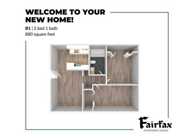 2 Bedroom - Fairfax Apartments