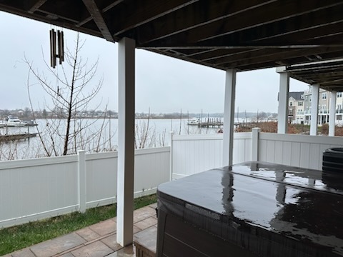 Patio, Fenced in Yard, Hot Tub - 2 - 8206 Secluded Cove Ln