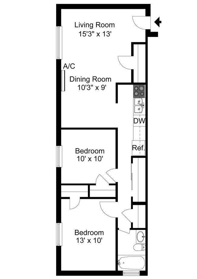Floorplan - Allison Court Apartments