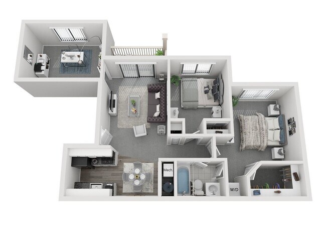Floorplan - Mill Pond Apartments