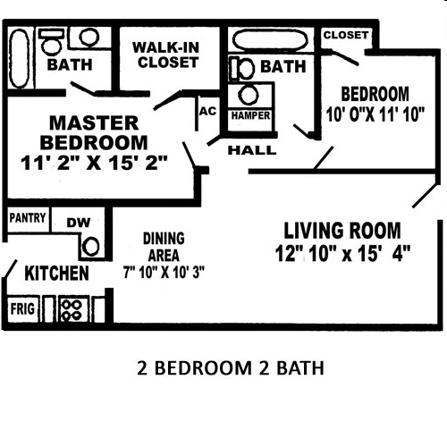 2BR/2BA - The Quarter