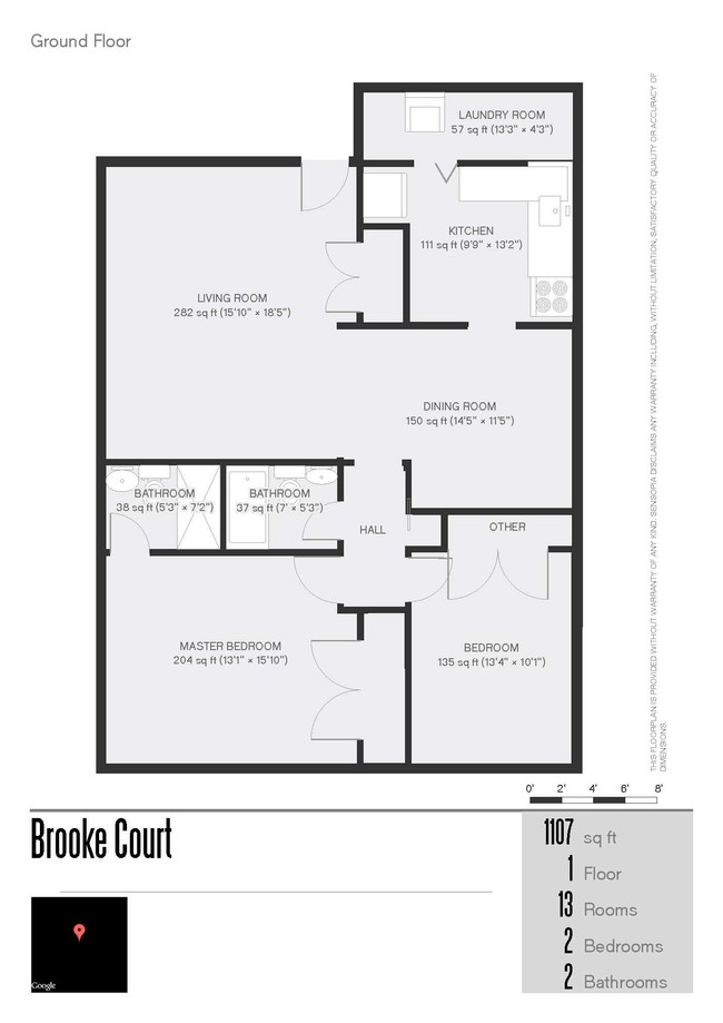 Brook Court Floor Plan - Brooke Court Apartments