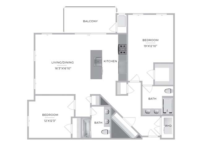 Floorplan - Barclay Chase Apartment Homes