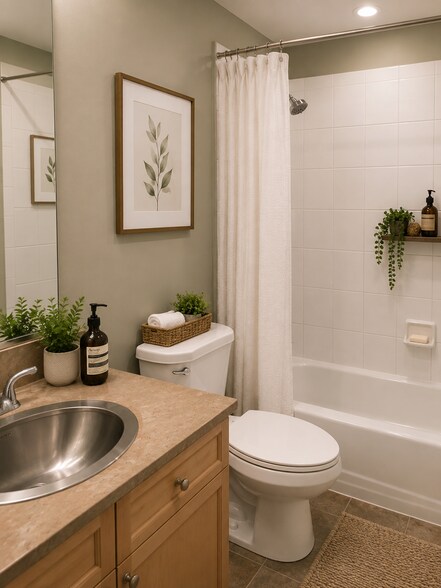 Hall bath - 3513 North Reta Avenue
