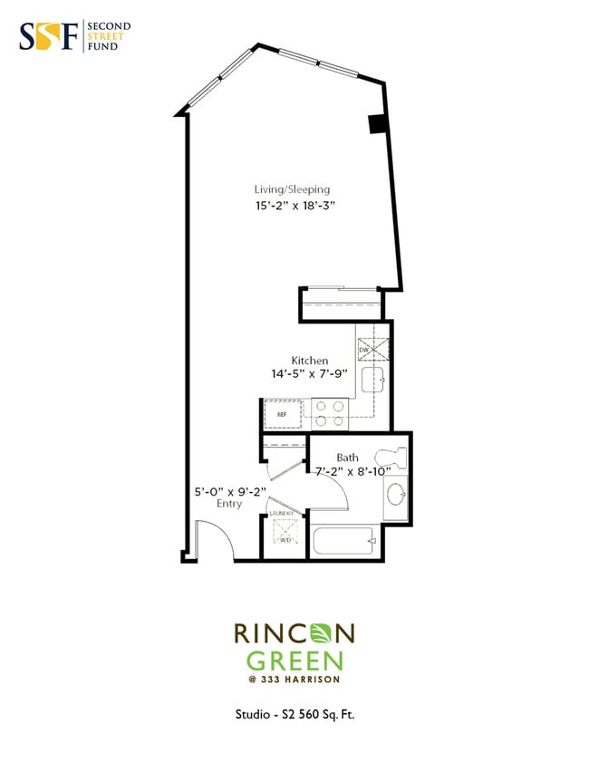 S2 STUDIO 560 SQFT - Rincon Green