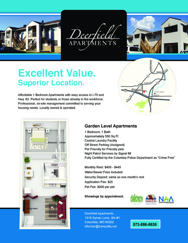 Floorplan - Deerfield Apartments