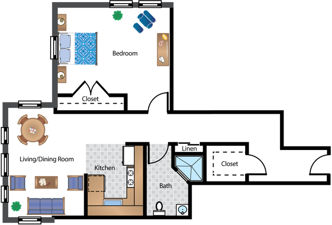 Floorplan - Archer Apartments