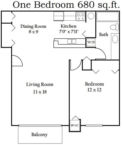 1BR/1BA - Southwyck Park Apartments