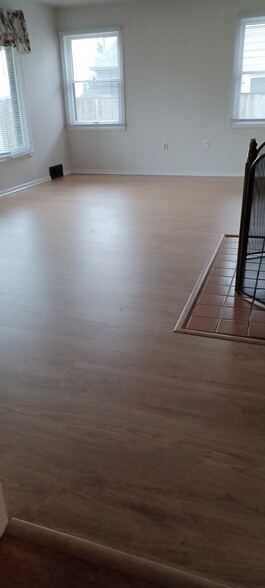 New floor in living room - 4822 N 14th St