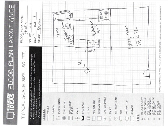 Floorplan - Arrow Apartments