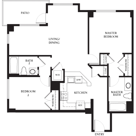 Floorplan - Strata at Mission Bay Apartments