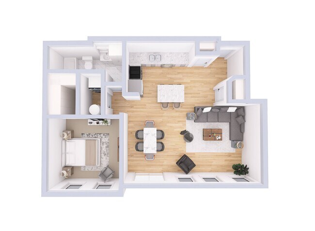 Floorplan - Monmouth Row Apartments