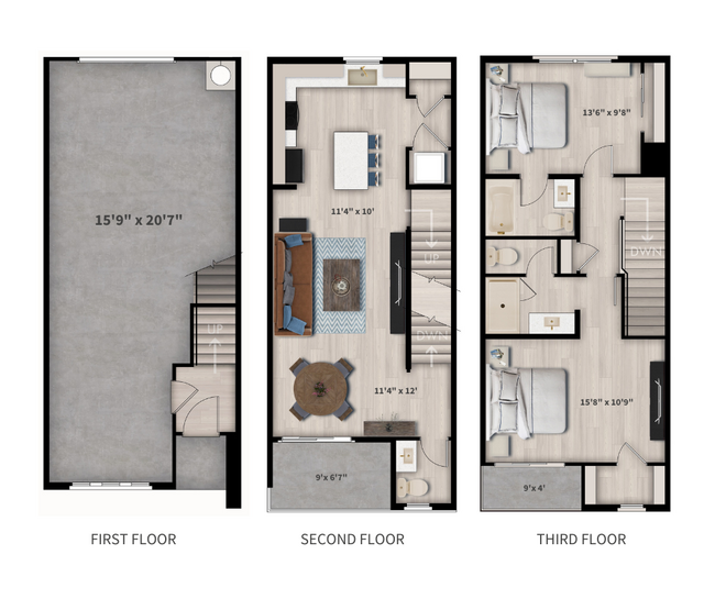 Floorplan - Scottsdale Hayden Townhomes