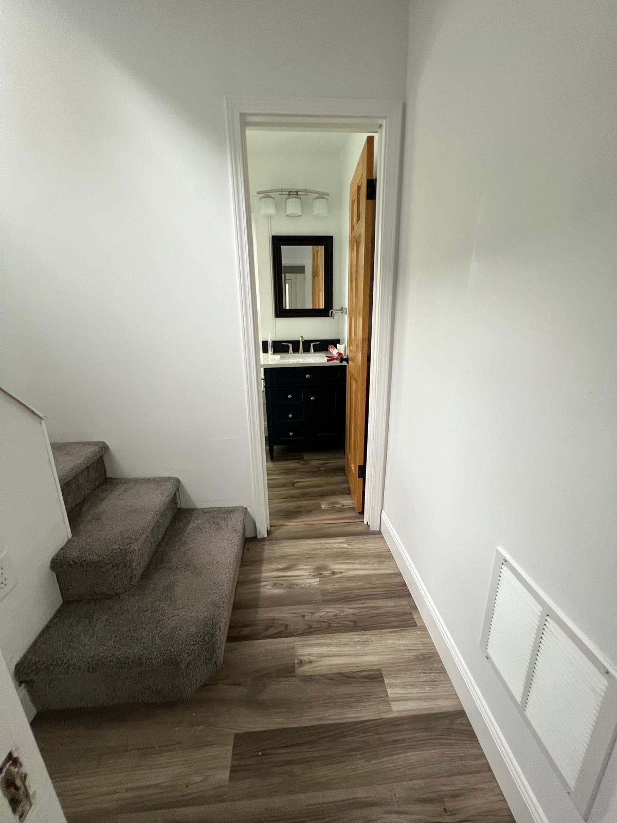 Vew from Hall into 2nd floor bath - 244 E Oakland Ave