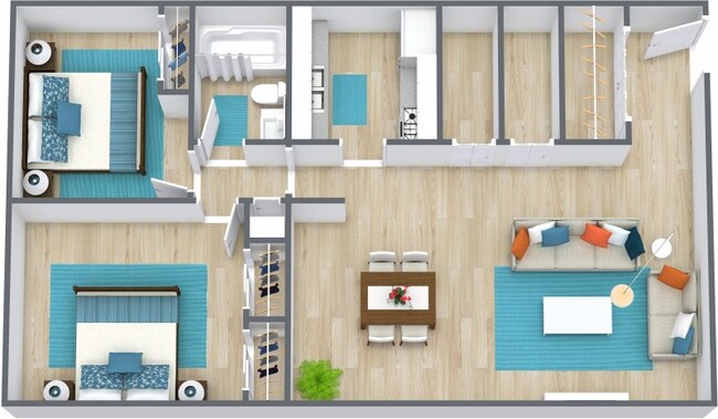 Floorplan - The Seven Two Apartments