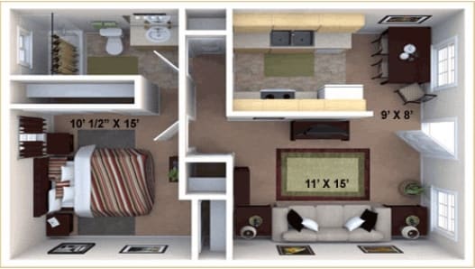 1BR/1BA - Shenandoah