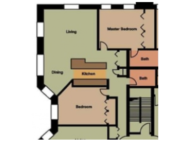 Lorraine Building- 2 Bed, 1 Bath - Quality Hill Apartments