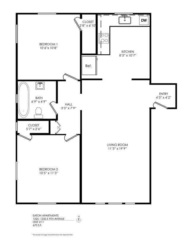 Floorplan - Eaton Apartments