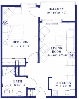 1BR/1BA - King City Senior Village