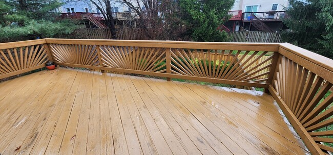 This deck is shady in the afternoons. - 13 Steeple Ct