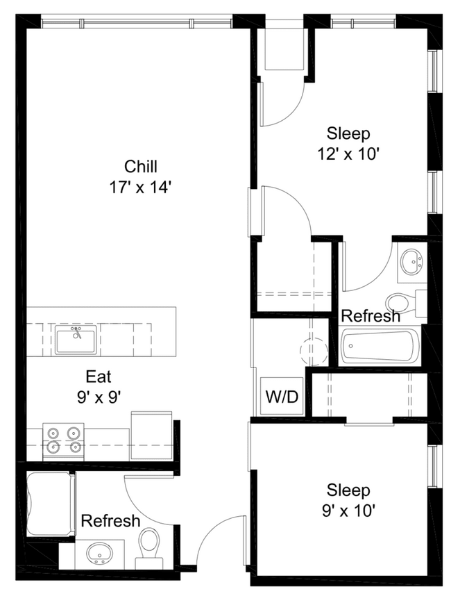 Floorplan - Outfield Ball Park Lofts