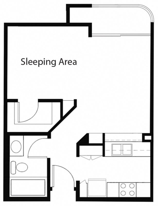 Floorplan - Midvale Towers