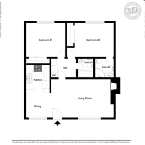 2BR/2BA - Richelieu Apartments