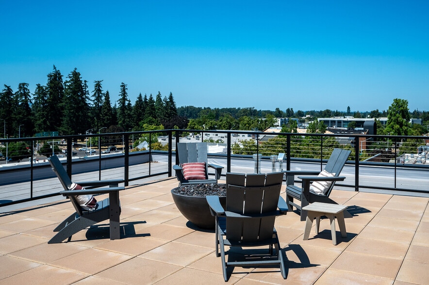 Rooftop Deck with Fire Pit - Rivenwood