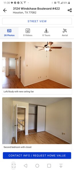 Nice large second bedroom. - 3124 Windchase Blvd