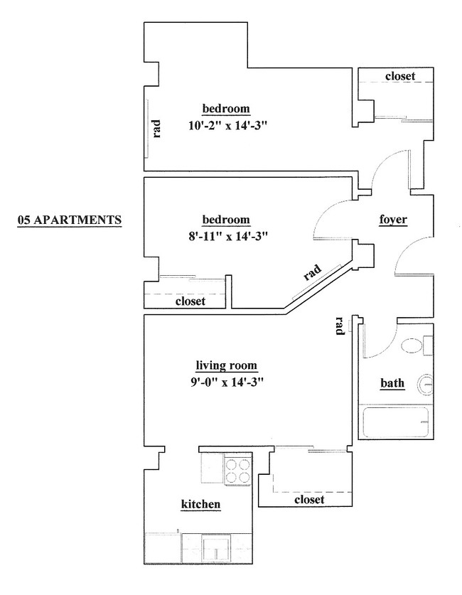 Floorplan - Jones Street Apartments LLC.