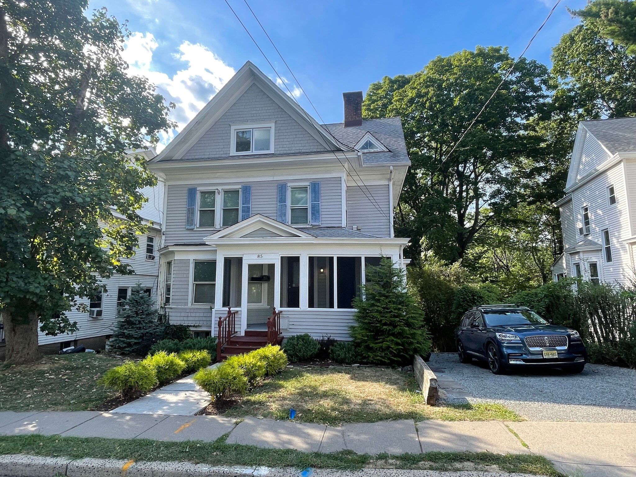 Front View w/ Screened Porch - 85 Western Ave
