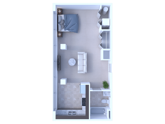 RiverView 0BD 1Bath 588sqft - Apartments at River View