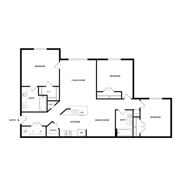 Floorplan - Hallmark at Timberlake Apartments