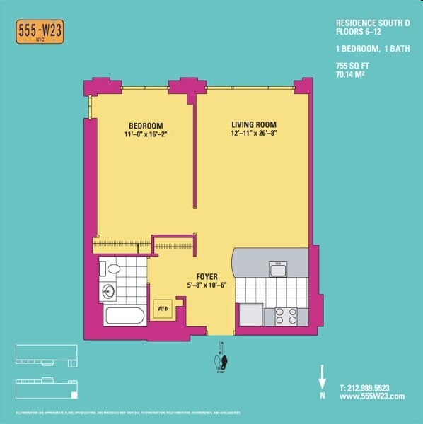 Floorplan - 555 West 23rd Street