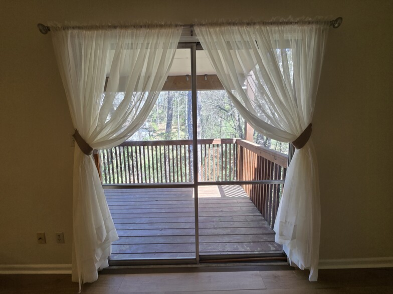 Living room door to the porch - 2116 Montreat Ln