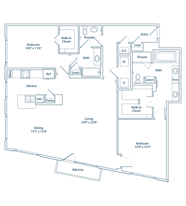 The Del Monte Floor Plan - The Belle Meade at River Oaks