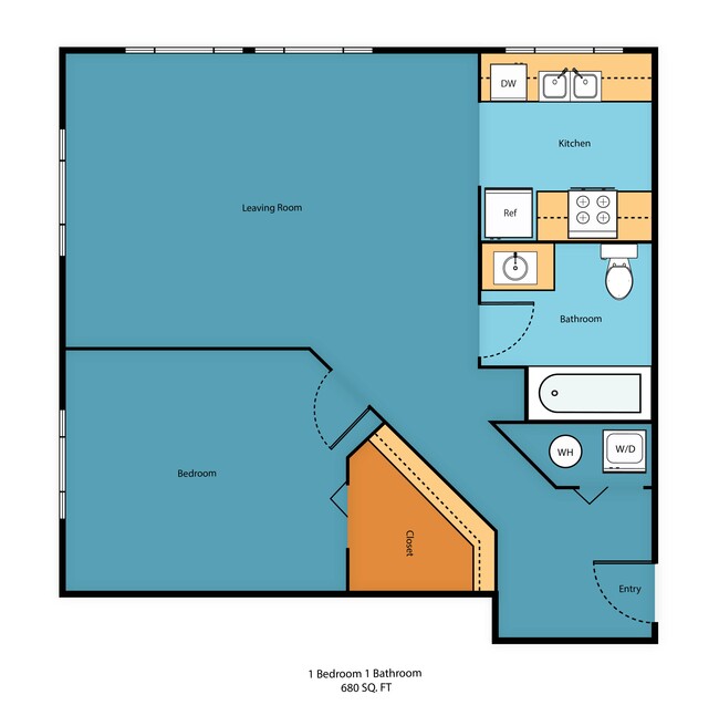 Floorplan - Promenade at the Park Apartment Homes