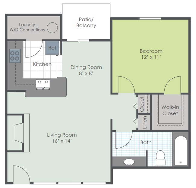 Floorplan - The Advantages Apartments