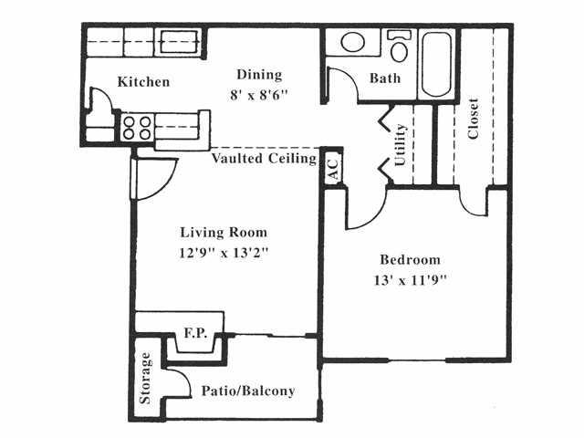 1BR/1BA - Greentree Apartments