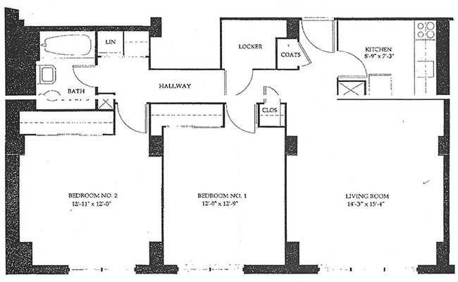 2 Bedroom - Midway Gardens Apartments