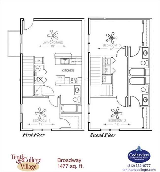 Floorplan - Tenth & College Village Apartments